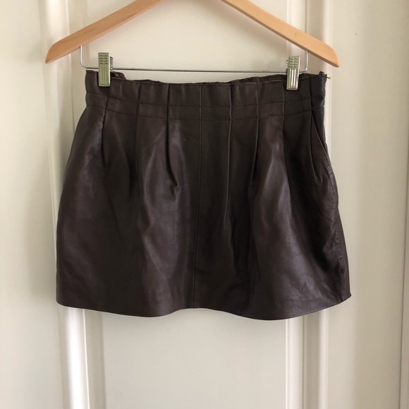 Pleather Mini Skirt - Picture 1 of 4